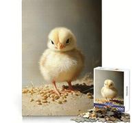 Puzzle da 1000 pezzi "Ritratto di pulcino arrabbiato" per adolescenti, sfida mentale, relax, tempo libero, incastro perfetto, regalo di Natale (38x52cm)