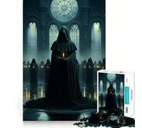 Puzzle da 1000 pezzi "Rituale segreto mistico oscuro" per adolescenti, gioco di intelletto, momento di condivisione, taglio di qualità, regalo memorabile (38x26cm)
