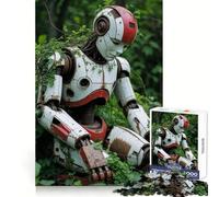 Puzzle da 1000 pezzi "Robot arrugginito nella foresta" per ragazzi, ideale per rafforzare la memoria, divertimento rilassante e di qualità, regalo perfetto (38x26cm)