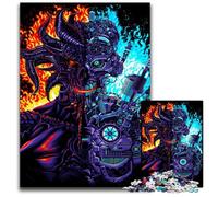 Puzzle da 1000 pezzi "Robot contro Demone", puzzle difficili per adulti, decorazioni fai da te, sfida per il cervello, per adulti, famiglia, regalo di Natale 50x75CM/19,68x29,52 pollici