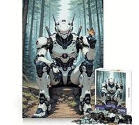 Puzzle da 1000 pezzi "Robot nella foresta" per adulti e ragazzi, gioco di logica, ideale per la casa e per stimolare l'intelletto Qualità eccellente, classico regalo (38x26cm)