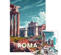 Puzzle da 1000 pezzi Roma Foro Romano Impegnativo da completare difficile gioco educativo adatto a persone dai 14 anni in su (50x75cm)