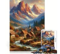 Puzzle da 1000 pezzi "Romanticismo" con pittura a V per adulti, ideale per rafforzare la memoria, divertimento e svago, con bordi di qualità, regalo elegante (38x26cm)