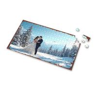 Puzzle da 1000 pezzi Romanticismo montagna innevata: un ritratto di matrimonio invernale Puzzle da 300 pezzi Puzzle 1000 pezzi (300 pezzi)