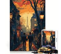 Puzzle da 1000 pezzi "Romanticismo parigino" per adolescenti, ideale per rafforzare la memoria, perfetto per il tempo libero a casa, con bordi netti e un regalo prezioso (50x75cm)