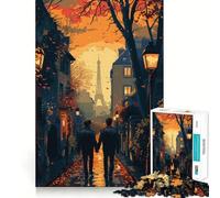 Puzzle da 1000 pezzi "Romanticismo parigino" per adulti, un gioco di logica e divertimento rilassante, un'opera d'arte raffinata (38x26cm)