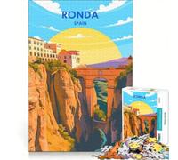 Puzzle da 1000 pezzi RondaSpain, gioco rompicapo, sfida impegnativa, ideale come regalo per tutta la famiglia 50x75cm