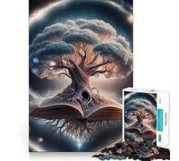 Puzzle da 1000 pezzi "Root in The Book" per adolescenti, gioco stimolante per l'intelletto, relax mentale, taglio di qualità, regalo per le vacanze (50x75cm)