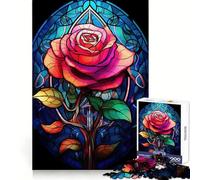 Puzzle da 1000 pezzi "Rose e Splendore" per adulti, ideale per rafforzare la memoria, alleviare lo stress e creare un'atmosfera piacevole Perfetto per un compleanno a sorpresa (38x52cm)