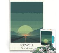 Puzzle da 1000 pezzi Roswell NM, gioco educativo, rilassante e stimolante per la mente, ideale come decorazione da scrivania 50x75cm