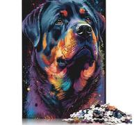 Puzzle da 1000 pezzi Rottweiler Style 3 per adulti e adolescenti Puzzle per adulti e adolescenti Puzzle per adulti 1000 pezzi (75x50 cm)