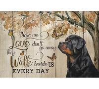 Puzzle da 1000 pezzi Rottweiler Those We Love Don't Go Away Dog Home Rottweiler Regalo Rottweiler Dog Memorial Puzzle in legno per adulti e bambini Giocattoli di sviluppo Giochi Giocattoli Regalo