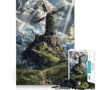 Puzzle da 1000 pezzi "Rovine Spazzate dal Vento",gioco di abilità mentale,taglio di precisione,hobby affascinante per i momenti di svago (50x75cm)