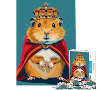 Puzzle da 1000 pezzi "Royal Hamster Brain Intelligence Challenge" gioco avvincente e rilassante perfetto come decorazione o regalo per il Secret Santa (dimensioni 38x52cm)