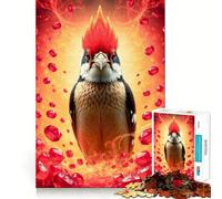 Puzzle da 1000 pezzi Ruby Woodpecker Stonimal per adolescenti, gioco di puzzle stimolante per il relax, taglio netto, regalo per le festività (50x75cm)