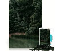 Puzzle da 1000 pezzi "Ruscello nel bosco" per adulti, gioco di logica, per interni, taglio di precisione, regalo prezioso 38x52cm