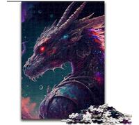 Puzzle da 1000 pezzi "Ryujin futuristico" in legno, ideale per decorare casa e ufficio, regalo perfetto per il compleanno, 50x75cm, decorazione artistica fai da te, regalo di compleanno perfetto