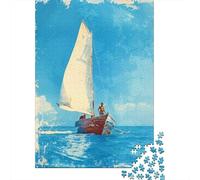Puzzle Da 1000 Pezzi - Sailboat Adventure on Clear Blue Sea Puzzle Gioco Rompicapo Decorazione Da Parete Offerta Come Regalo Per Tutta La Famiglia 70x50cm/1000pcs