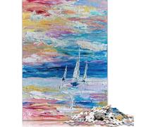 Puzzle da 1000 pezzi "Sailing Away", puzzle di difficoltà elevata, gioco educativo, giocattolo, decorazione per la famiglia (75x50 cm)