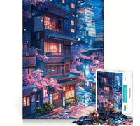 Puzzle da 1000 pezzi Sakura Anime Night per adulti e ragazzi, gioco di logica solido, silenzioso e divertente, taglio di precisione, Babbo Natale, scegli il tuo desiderio (38x26cm)