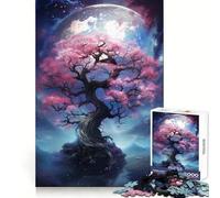 Puzzle da 1000 pezzi "Sakura Tree Dreamscape" per adulti e ragazzi Un'esperienza di gioco rilassante e divertente, con tagli precisi Oggetto da collezione (50x75cm)
