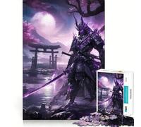 Puzzle da 1000 pezzi "Samurai al cancello Torii" per adulti, ideale per migliorare la memoria, calmare la mente, assemblare e creare un'attività creativa (50x75cm)