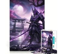 Puzzle da 1000 pezzi "Samurai alla Porta Torii" per adolescenti, gioco di puzzle divertente e stimolante da creare insieme, con tagli netti e oggetti da collezione (38x26cm)