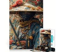 Puzzle da 1000 pezzi "Samurai con spada" per adulti e ragazzi, ideale per stimolare la memoria, favorire la calma e favorire la fuga dalla realtà Taglio liscio, regalo perfetto (38x26cm)