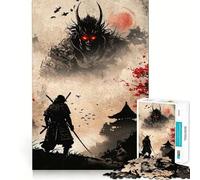 Puzzle da 1000 pezzi "Samurai contro Demone" per adulti, migliora la memoria, allevia l'ansia, con bordi netti, decorazione da parete (50x75cm)