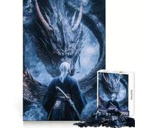 Puzzle da 1000 pezzi "Samurai contro Drago" per ragazzi, ideale per migliorare la memoria, facile da usare e per il tempo libero Taglio preciso Decorazione da parete (50x75cm)