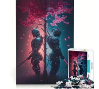 Puzzle da 1000 pezzi "Samurai del Bene e del Male", gioco rompicapo, rilassante e stimolante per l'intelletto, regalo di compleanno, regalo 38x52cm