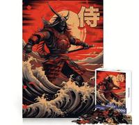 Puzzle da 1000 pezzi "Samurai delle Onde del Mare" per adulti, ideale per rafforzare la memoria, alleviare lo stress e creare un'atmosfera piacevole Perfetto per compleanni e sorprese (50x75cm)