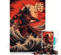 Puzzle da 1000 pezzi "Samurai delle Onde del Mare" per adulti, ideale per rafforzare la memoria, alleviare lo stress e creare un'atmosfera piacevole Perfetto per compleanni e sorprese (50x75cm)