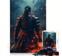 Puzzle da 1000 pezzi "Samurai Fire" per adulti, ideale per stimolare la memoria, favorire il rilassamento mentale e ottenere un risultato ottimale Regalo di compleanno (38x52cm)