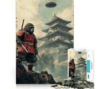 Puzzle da 1000 pezzi Samurai Gorilla per ragazzi, gioco di puzzle, divertente, con tagli netti, oggetto da collezione (38x52cm)