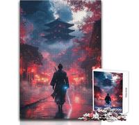 Puzzle da 1000 pezzi Samurai nella città rossa Sfida difficile Gioco impossibile Adatto dai 14 anni in su (dimensioni 38x52cm)