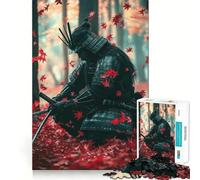 Puzzle da 1000 pezzi "Samurai nella foresta autunnale" per adulti e ragazzi, gioco di logica, ideale per la casa e per stimolare la creatività Qualità eccellente, classico regalo (38x52cm)