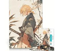 Puzzle da 1000 pezzi "Samurai nella foresta" per ragazzi Gioco di puzzle divertente e stimolante da creare insieme Pezzo da collezione con ritagli nitidi (38x52cm)