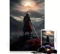 Puzzle da 1000 pezzi "Samurai nella nebbia serale" per adulti, gioco stimolante per la mente, rilassante e divertente, con tagli precisi, ideale come regalo di Natale (38x26cm)