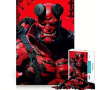 Puzzle da 1000 pezzi Samurai Ninja Inferno Demone per adolescenti, ideale per rafforzare la memoria, per un divertimento rilassante e di qualità, regalo perfetto (50x75cm)