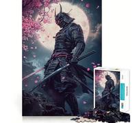 Puzzle da 1000 pezzi Samurai Sakura per adolescenti giapponesi, gioco di logica, divertimento in casa, bordo premium, regalo memorabile (50x75cm)