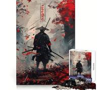 Puzzle da 1000 pezzi "Samurai tra foglie rosse" per adolescenti, ideale per rafforzare la memoria, creare un'atmosfera rilassante e divertente, con bordi di qualità e un regalo perfetto (38x52cm)