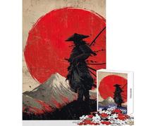 Puzzle da 1000 pezzi Samurai Warrior con sole nascente,giocattoli antistress,ottimo regalo per giochi impossibili,allena il tuo cervello e le tue mani,dimensioni 38x26cm
