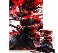 Puzzle da 1000 pezzi "Samurai Warrior Rage" per adulti, ideale per migliorare la memoria, alleviare lo stress e creare un'atmosfera rilassante, perfetto come regalo di Natale (38x26cm)
