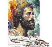 Puzzle da 1000 pezzi "San Giovanni Apostolo" per adulti e bambini, creativo, rettangolare, in legno, divertente, giocattolo educativo, 1000 pezzi (75x50 cm)