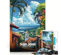 Puzzle da 1000 pezzi,San José,Costa Rica Gioco di precisione,attività cerebrale,divertimento,tempo libero,regalo di compleanno,arte (38x26cm)