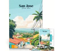 Puzzle da 1000 pezzi San José,Costa Rica Taglio preciso Gioco intelligente per stimolare la mente Gioco rilassante Decorazione natalizia (50x75cm)