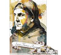 Puzzle da 1000 pezzi "San Tommaso d'Aquino OP" per adulti, puzzle per la sfida del cervello in famiglia (75x50 cm)