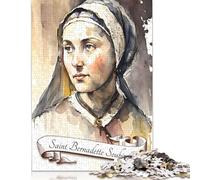 Puzzle da 1000 pezzi "Santa Bernadette Soubirous" per adulti, difficoltà alta, gioco educativo, giocattolo, decorazione per la famiglia (75x50 cm)