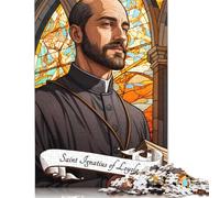 Puzzle da 1000 pezzi "Sant'Ignazio di Loyola" per ragazzi e ragazze, difficoltà alta, ideale per rilassarsi (38x26 cm)
